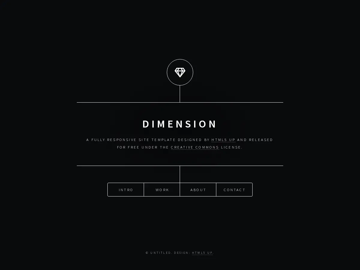 Plantilla Dimension de HTML5 UP