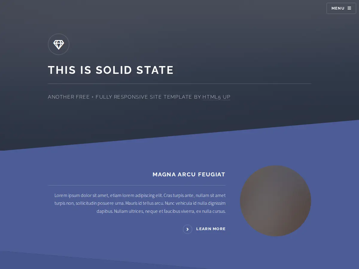 Plantilla Solid State de HTML5 UP