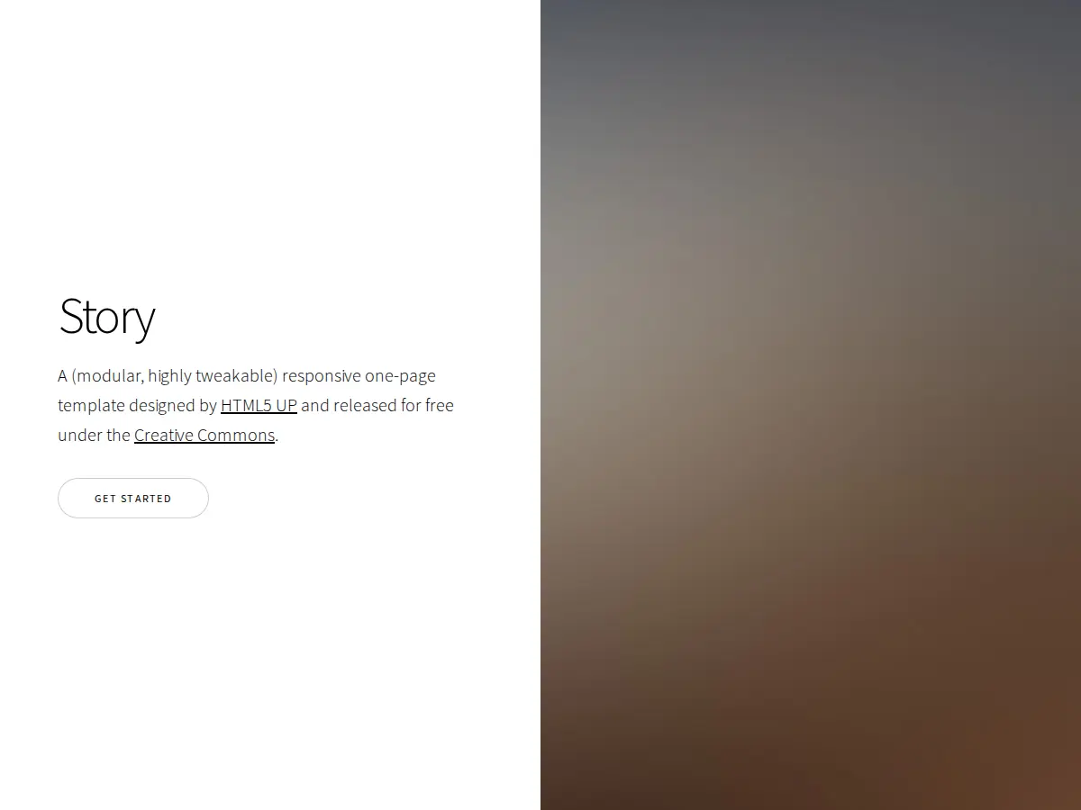 Plantilla Story de HTML5 UP